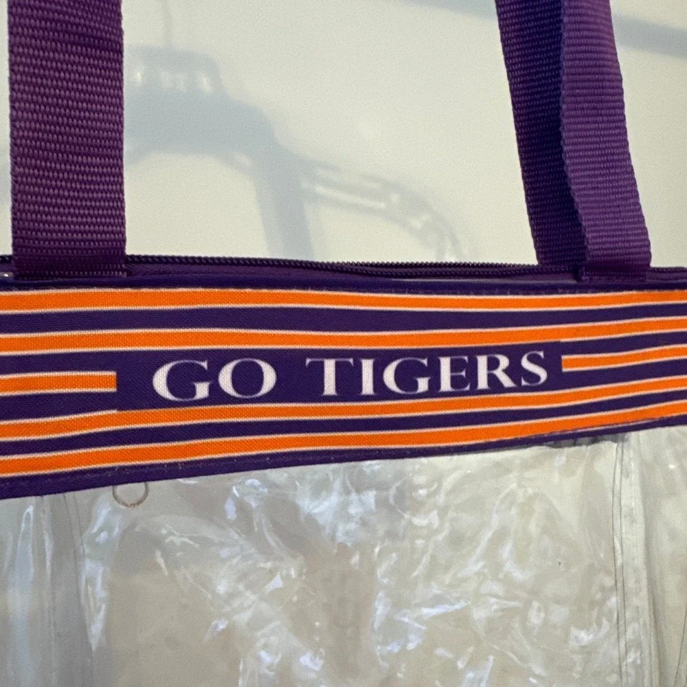 Clemson Tiger Clear Tote Bag 8